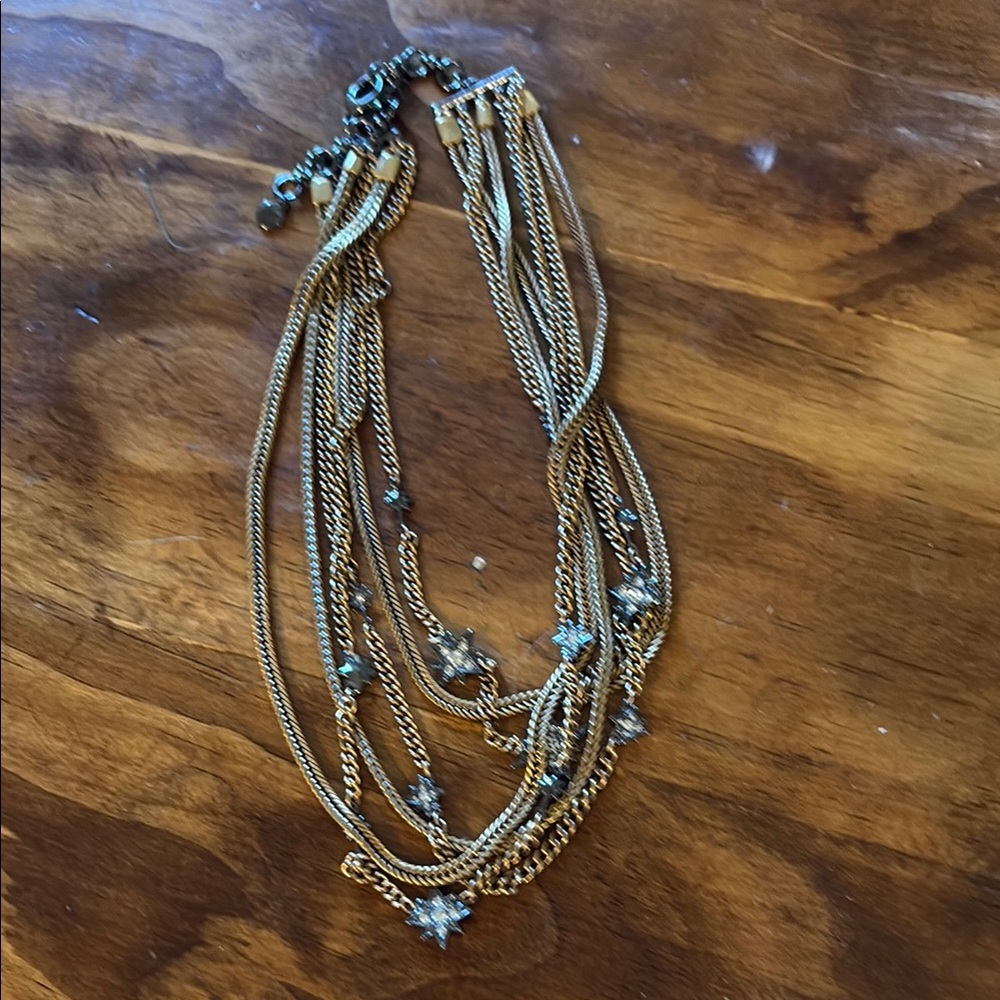 Elegant Gold Multi-Layer Necklace